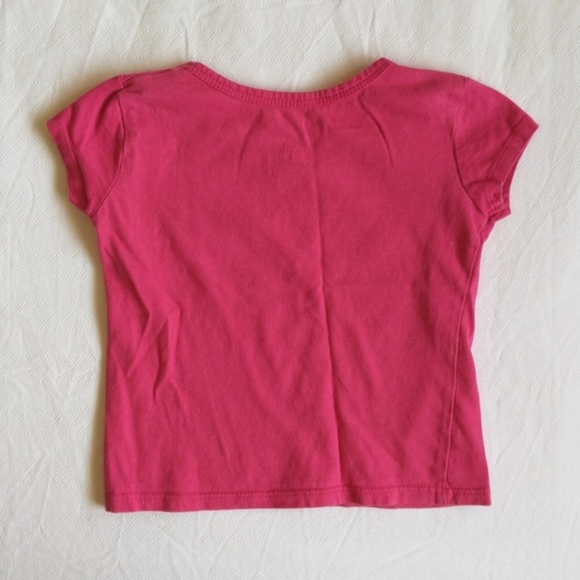 george basic hot pink cotton t-shirt 2T toddler girls - Picture 4 of 4